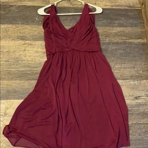 Plum David’s Bridal dress